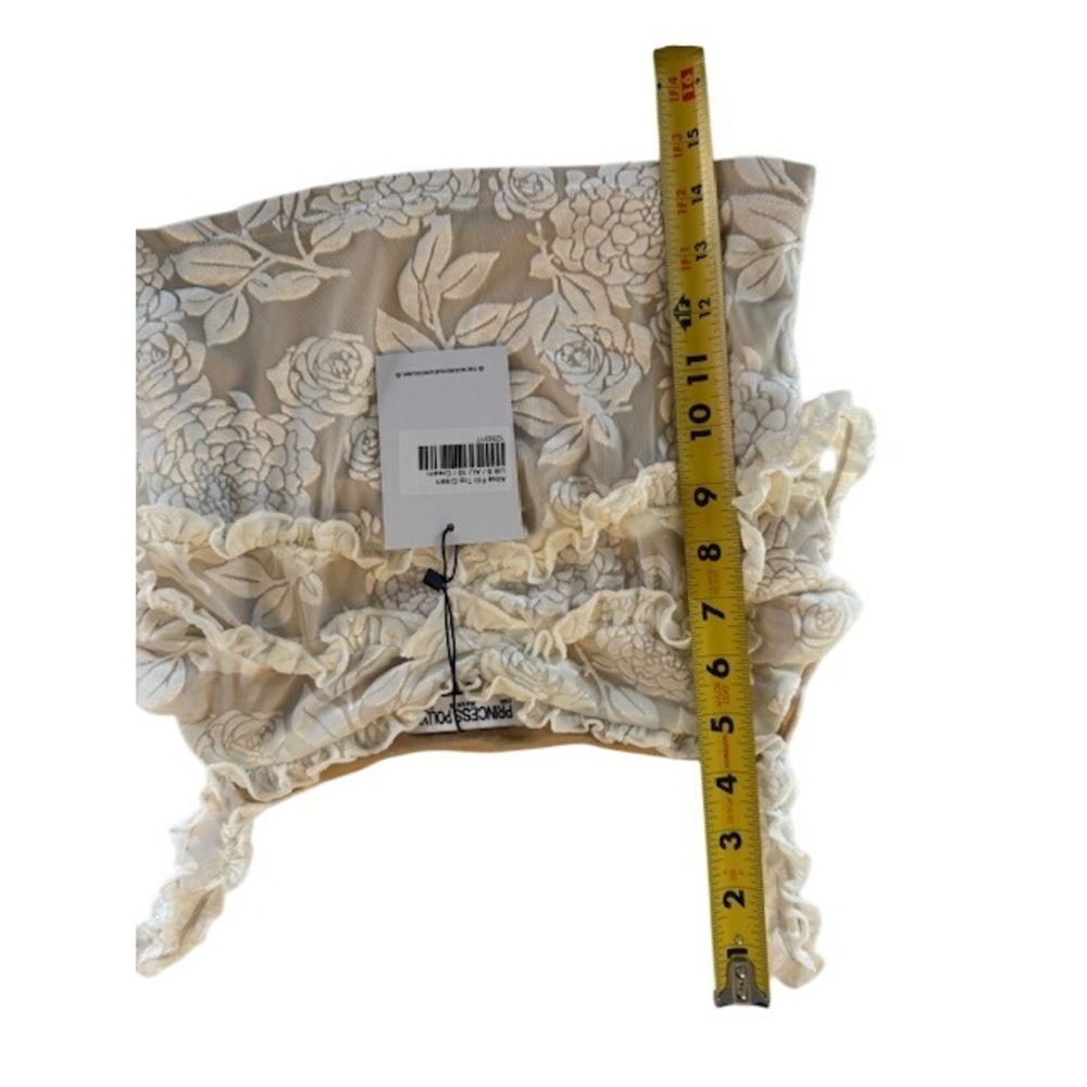 NWT Princess Polly Allise Frill Top Cream Lace Floral Ruffle Camisole Women US 6 - Picture 9 of 9